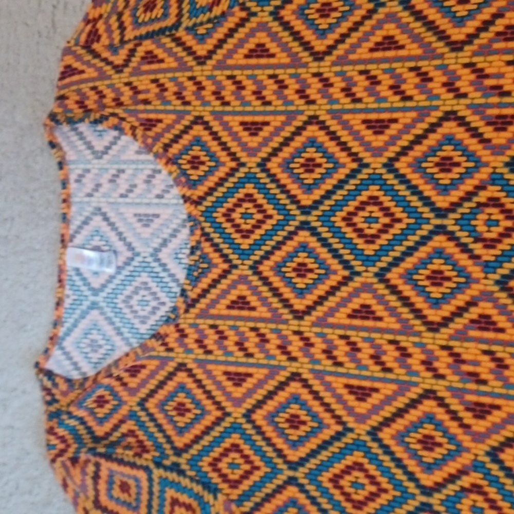LuLaRoe Multicolor Geometric Pattern Tunic - Picture 7 of 16